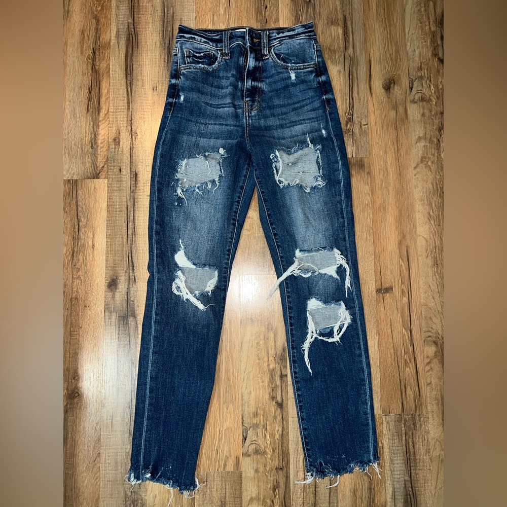 Willow & Root Distressed Ultra High Rise Jeans